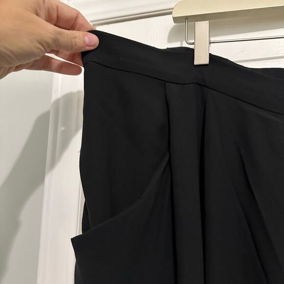 Eileen Fisher Georgette silk pull on pockets black pants plus 2x $268 - Picture 3 of 10